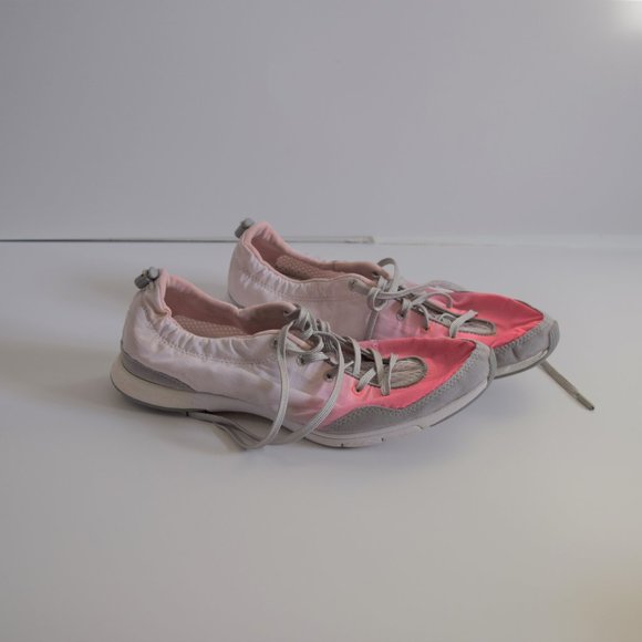 RARE Limited Edition Pink to White Ombre Stella McCartney Foldable Running Shoes - Picture 1 of 14